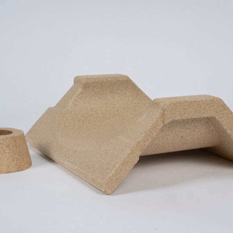 Vermiculite pressed parts